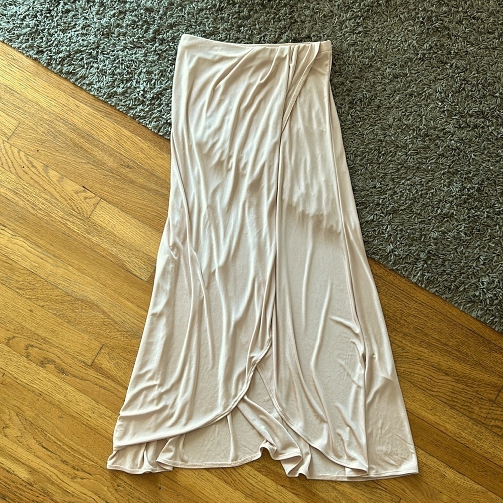 FREE PEOPLE Women's Dusty Dogwood Smoke & Mirrors Pull On Faux Wrap Skirt XS - Picture 2 of 15